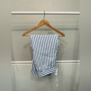 J. Crew Striped Linen Pants
